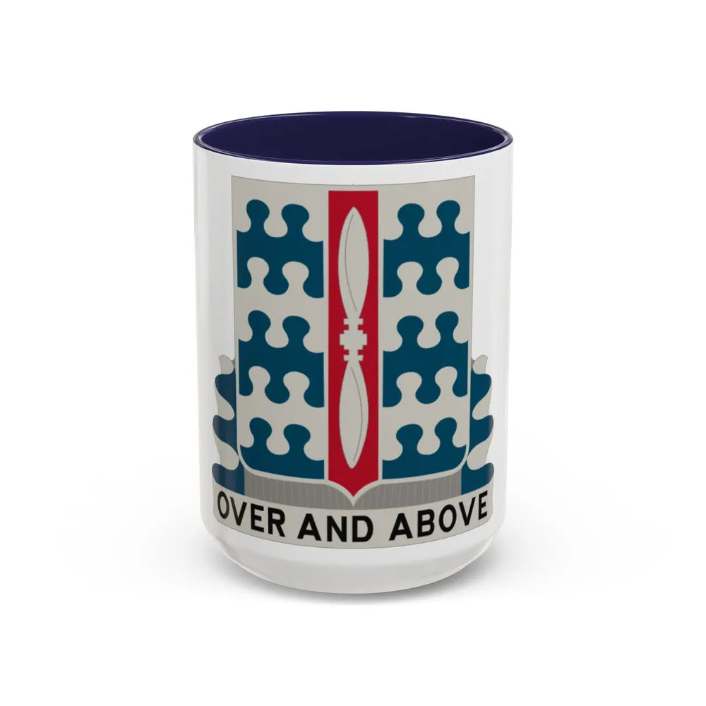 46 Aviation Battalion (U.S. Army) Accent Coffee Mug-15oz-Navy-Go Mug Yourself