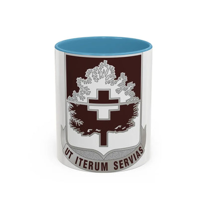 46 Medical Battalion (U.S. Army) Accent Coffee Mug-11oz-Light Blue-Go Mug Yourself