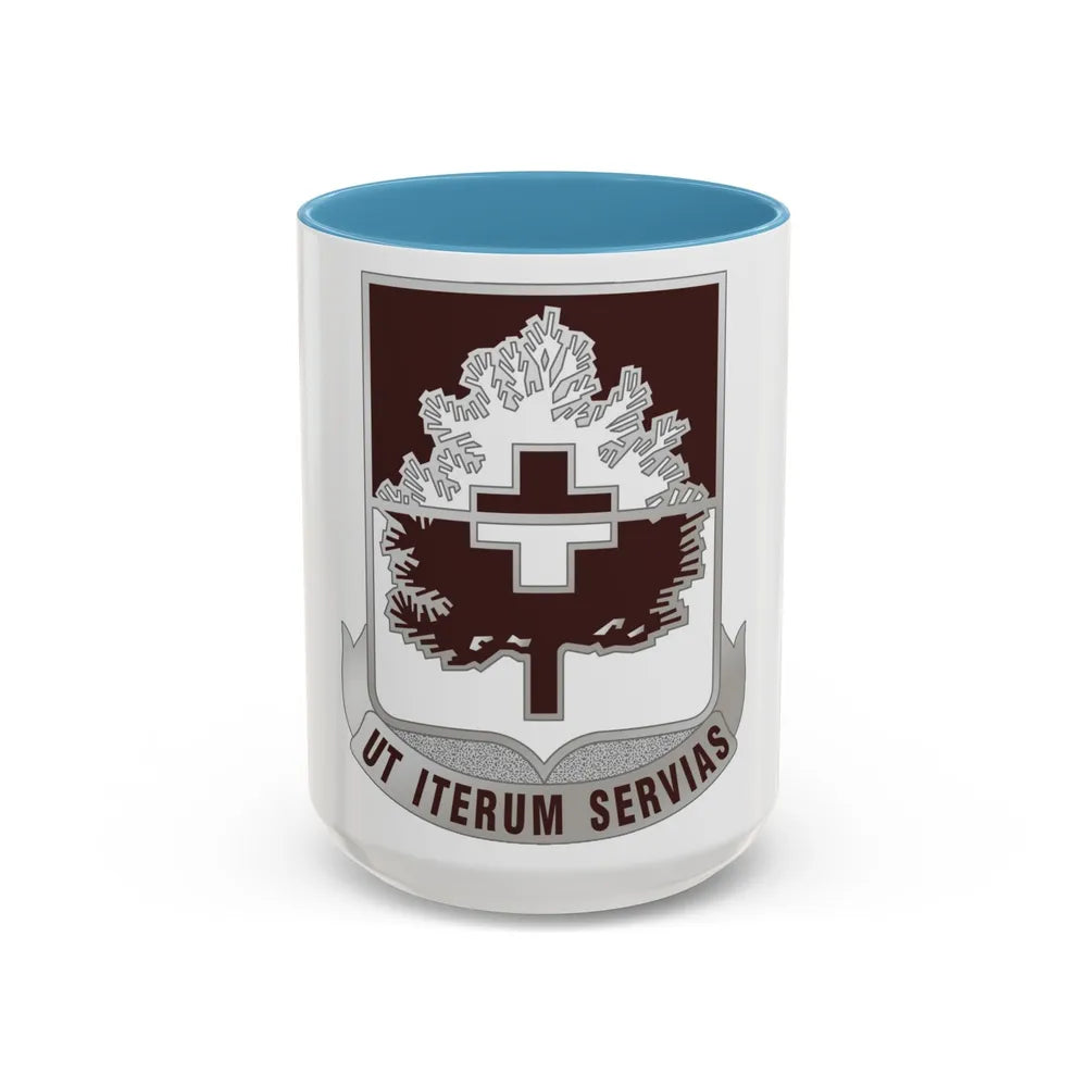 46 Medical Battalion (U.S. Army) Accent Coffee Mug-15oz-Light Blue-Go Mug Yourself