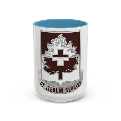 46 Medical Battalion (U.S. Army) Accent Coffee Mug-15oz-Light Blue-Go Mug Yourself