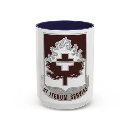 46 Medical Battalion (U.S. Army) Accent Coffee Mug-15oz-Navy-Go Mug Yourself