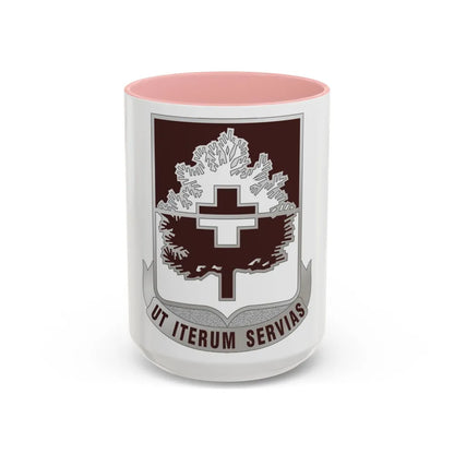 46 Medical Battalion (U.S. Army) Accent Coffee Mug-15oz-Pink-Go Mug Yourself