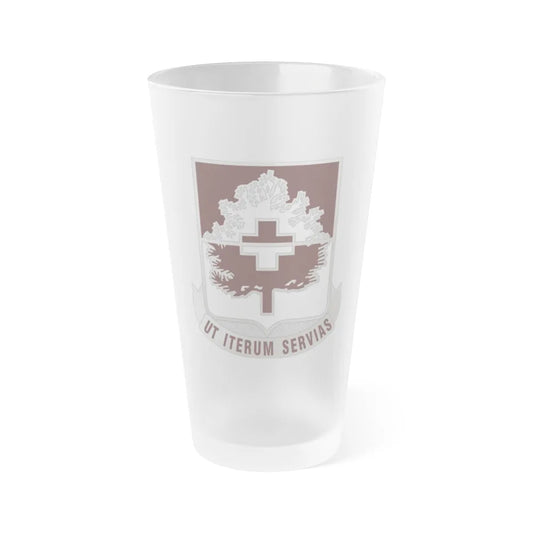 46 Medical Battalion (U.S. Army) Frosted Pint Glass 16oz-Go Mug Yourself