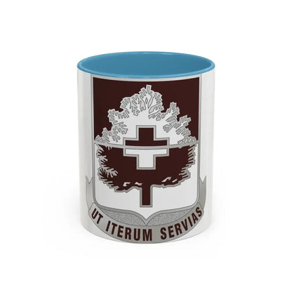 46 Medical Battalion (U.S. Army) Accent Coffee Mug 11oz Light Blue - Go Mug Yourself