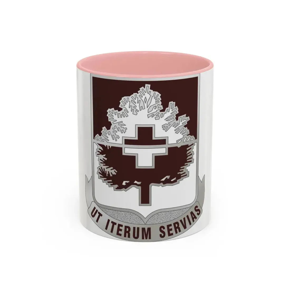 46 Medical Battalion (U.S. Army) Accent Coffee Mug 11oz Pink - Go Mug Yourself