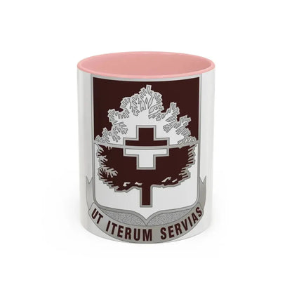 46 Medical Battalion (U.S. Army) Accent Coffee Mug 11oz Pink - Go Mug Yourself