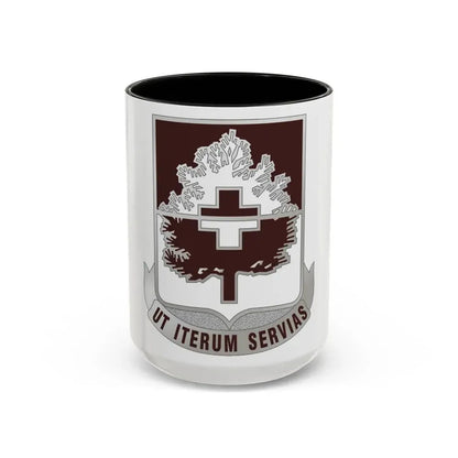 46 Medical Battalion (U.S. Army) Accent Coffee Mug 15oz Black - Go Mug Yourself
