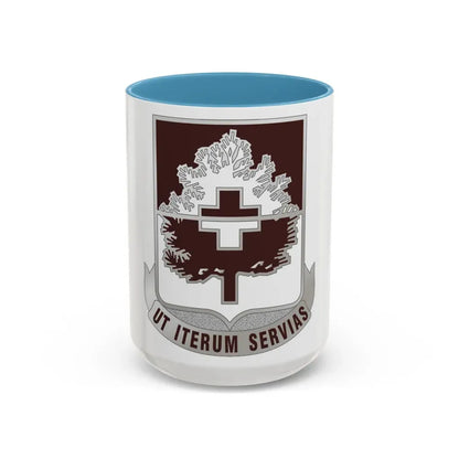 46 Medical Battalion (U.S. Army) Accent Coffee Mug 15oz Light Blue - Go Mug Yourself
