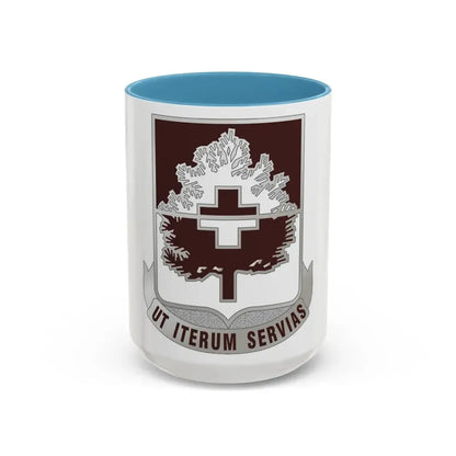 46 Medical Battalion (U.S. Army) Accent Coffee Mug 15oz Light Blue - Go Mug Yourself