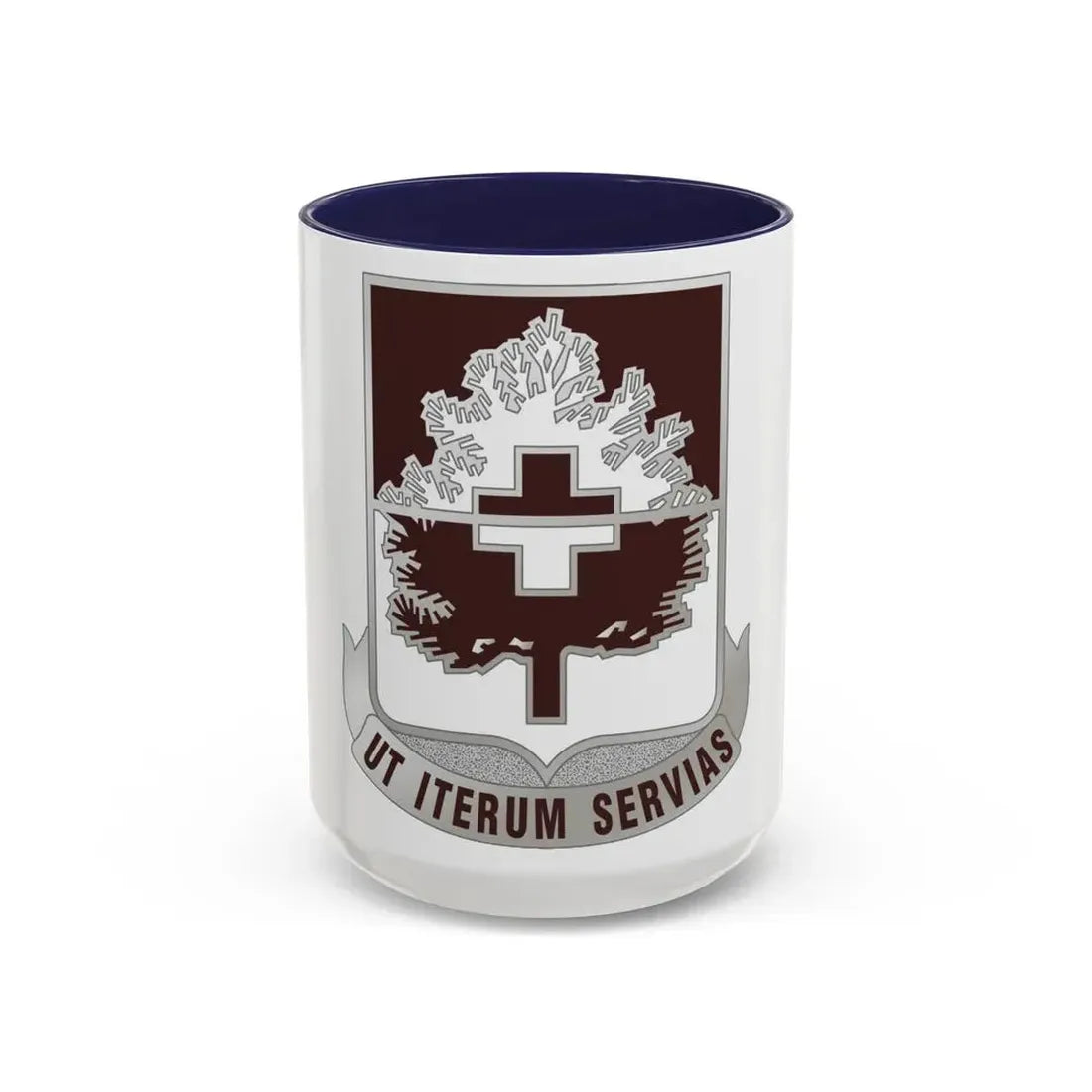46 Medical Battalion (U.S. Army) Accent Coffee Mug 15oz Navy - Go Mug Yourself