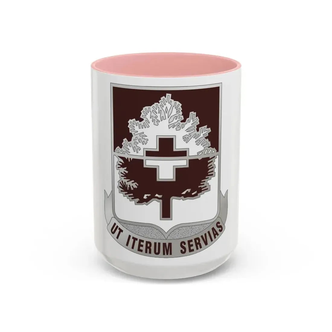 46 Medical Battalion (U.S. Army) Accent Coffee Mug 15oz Pink - Go Mug Yourself