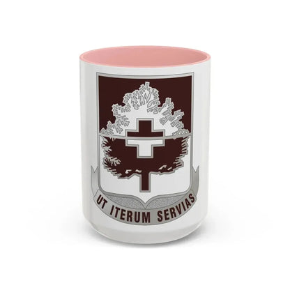 46 Medical Battalion (U.S. Army) Accent Coffee Mug 15oz Pink - Go Mug Yourself