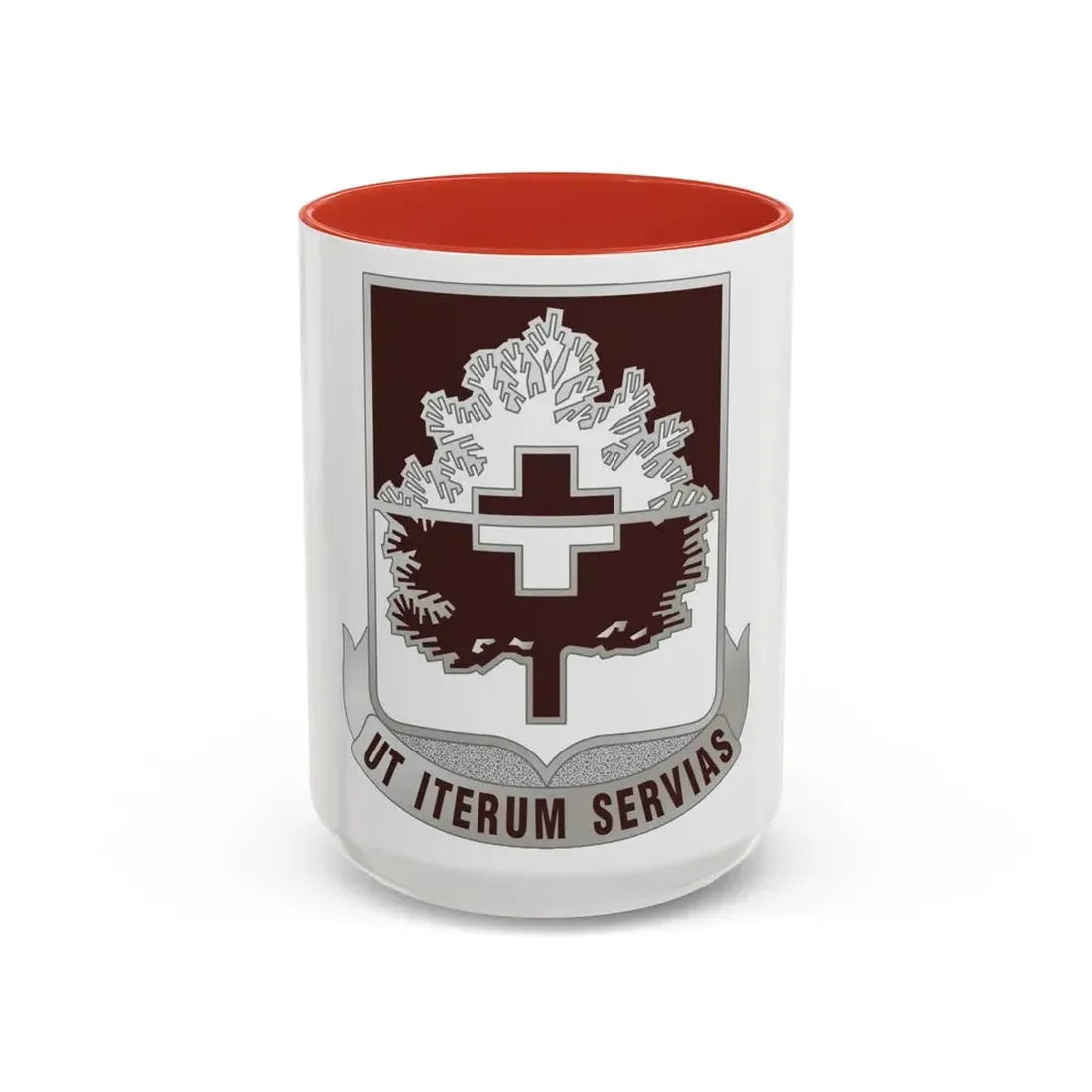 46 Medical Battalion (U.S. Army) Accent Coffee Mug 15oz Red - Go Mug Yourself