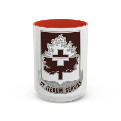 46 Medical Battalion (U.S. Army) Accent Coffee Mug 15oz Red - Go Mug Yourself