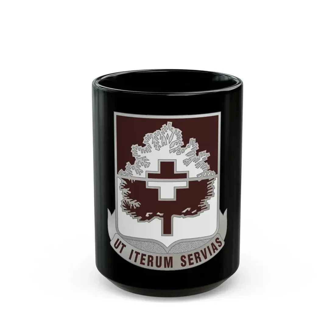 46 Medical Battalion (U.S. Army) Black Coffee Mug 15oz - Go Mug Yourself
