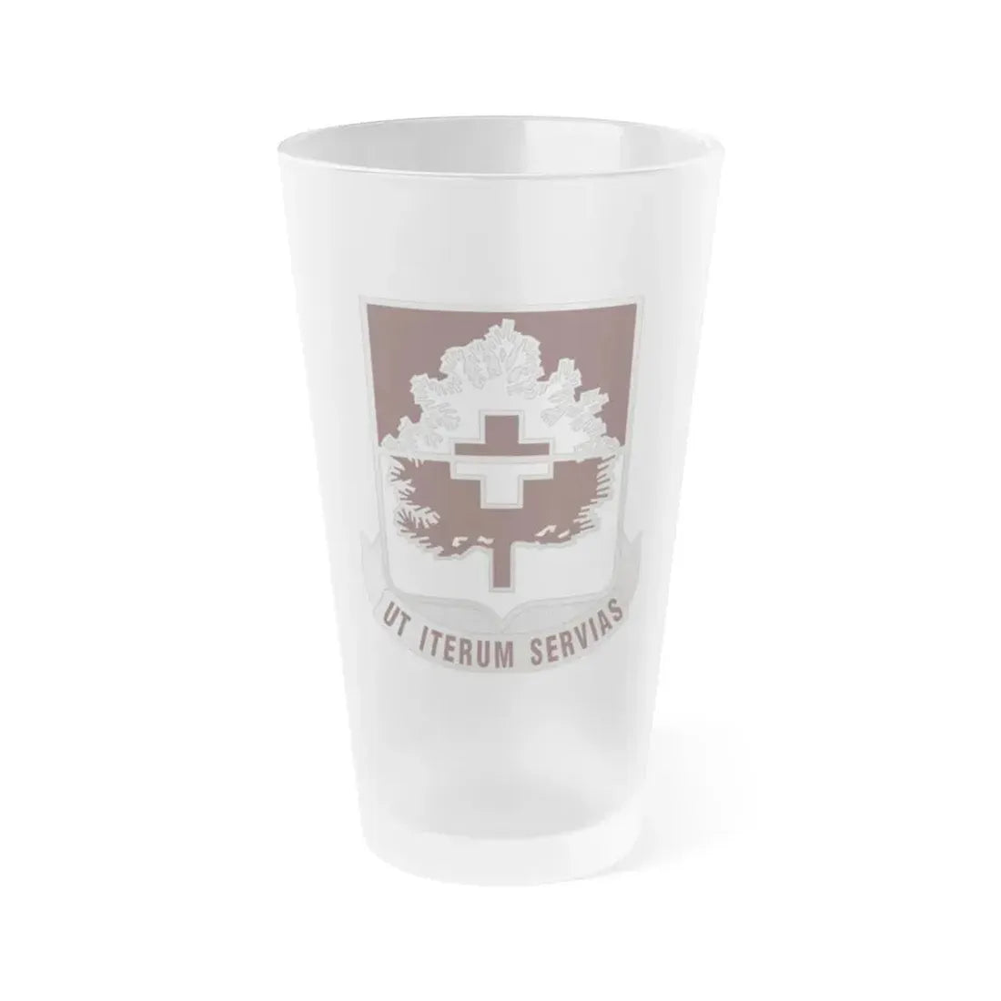 46 Medical Battalion (U.S. Army) Frosted Pint Glass 16oz Default Title - Go Mug Yourself