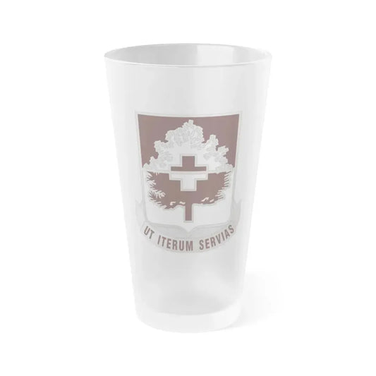 46 Medical Battalion (U.S. Army) Frosted Pint Glass 16oz Default Title - Go Mug Yourself