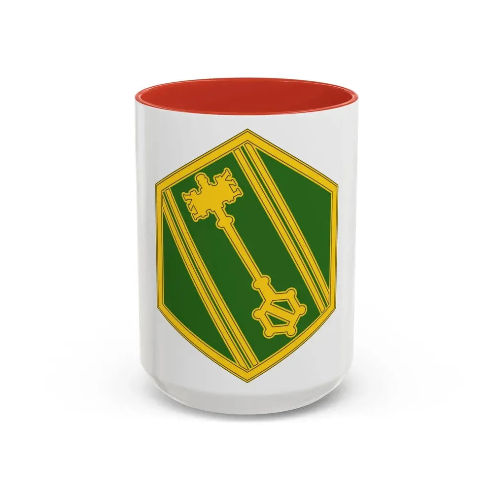 46 Military Police Command (U.S. Army) Accent Coffee Mug 15oz Red - Go Mug Yourself