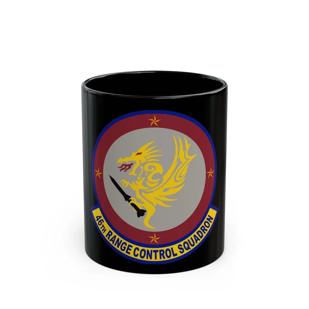 46 Range Control Squadron AFMC (U.S. Air Force) Black Coffee Mug-11oz-Go Mug Yourself