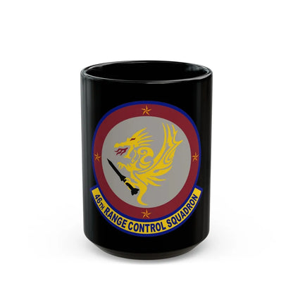 46 Range Control Squadron AFMC (U.S. Air Force) Black Coffee Mug-15oz-Go Mug Yourself