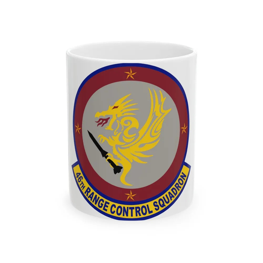 46 Range Control Squadron AFMC (U.S. Air Force) White Coffee Mug-11oz-Go Mug Yourself