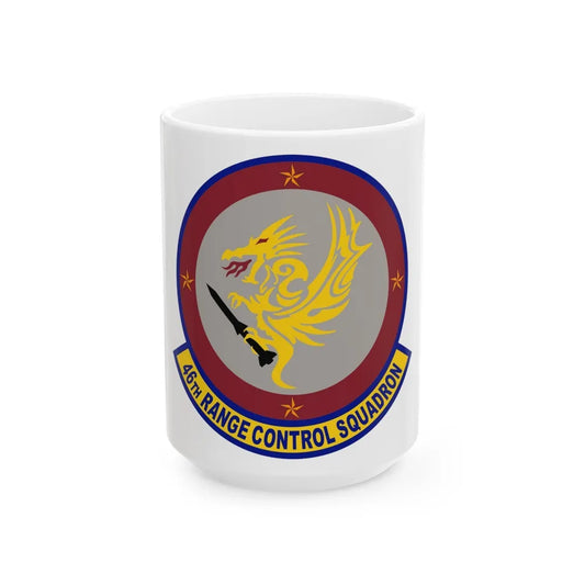 46 Range Control Squadron AFMC (U.S. Air Force) White Coffee Mug-15oz-Go Mug Yourself