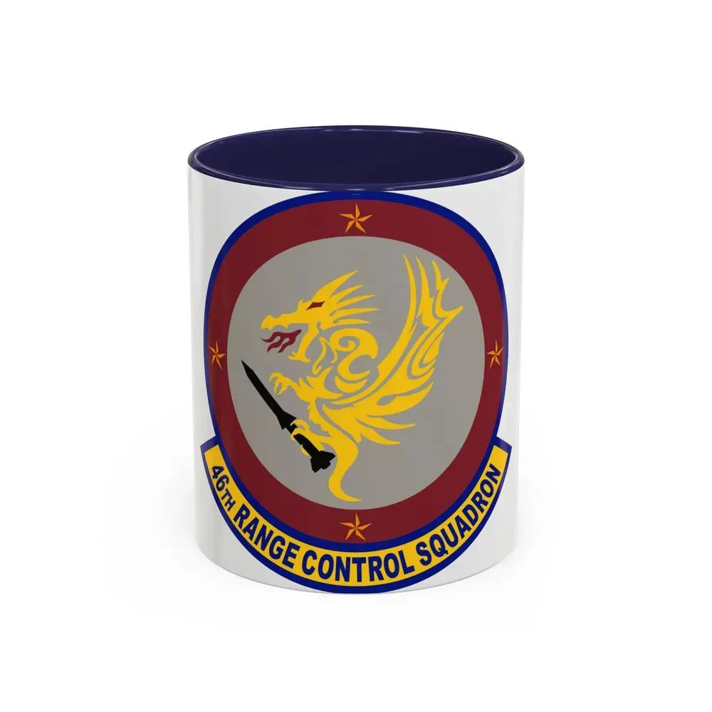 46 Range Control Squadron AFMC (U.S. Air Force) Accent Coffee Mug 11oz Navy - Go Mug Yourself