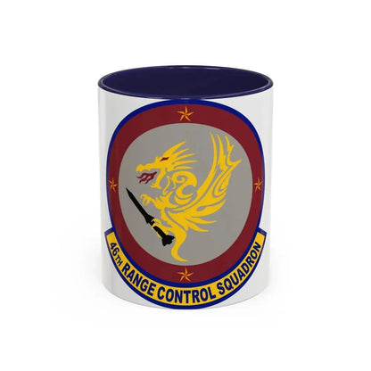 46 Range Control Squadron AFMC (U.S. Air Force) Accent Coffee Mug 11oz Navy - Go Mug Yourself