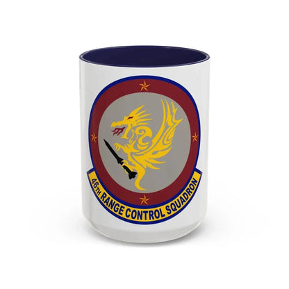 46 Range Control Squadron AFMC (U.S. Air Force) Accent Coffee Mug 15oz Navy - Go Mug Yourself