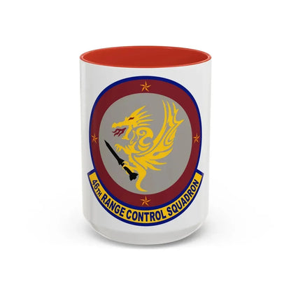 46 Range Control Squadron AFMC (U.S. Air Force) Accent Coffee Mug 15oz Red - Go Mug Yourself
