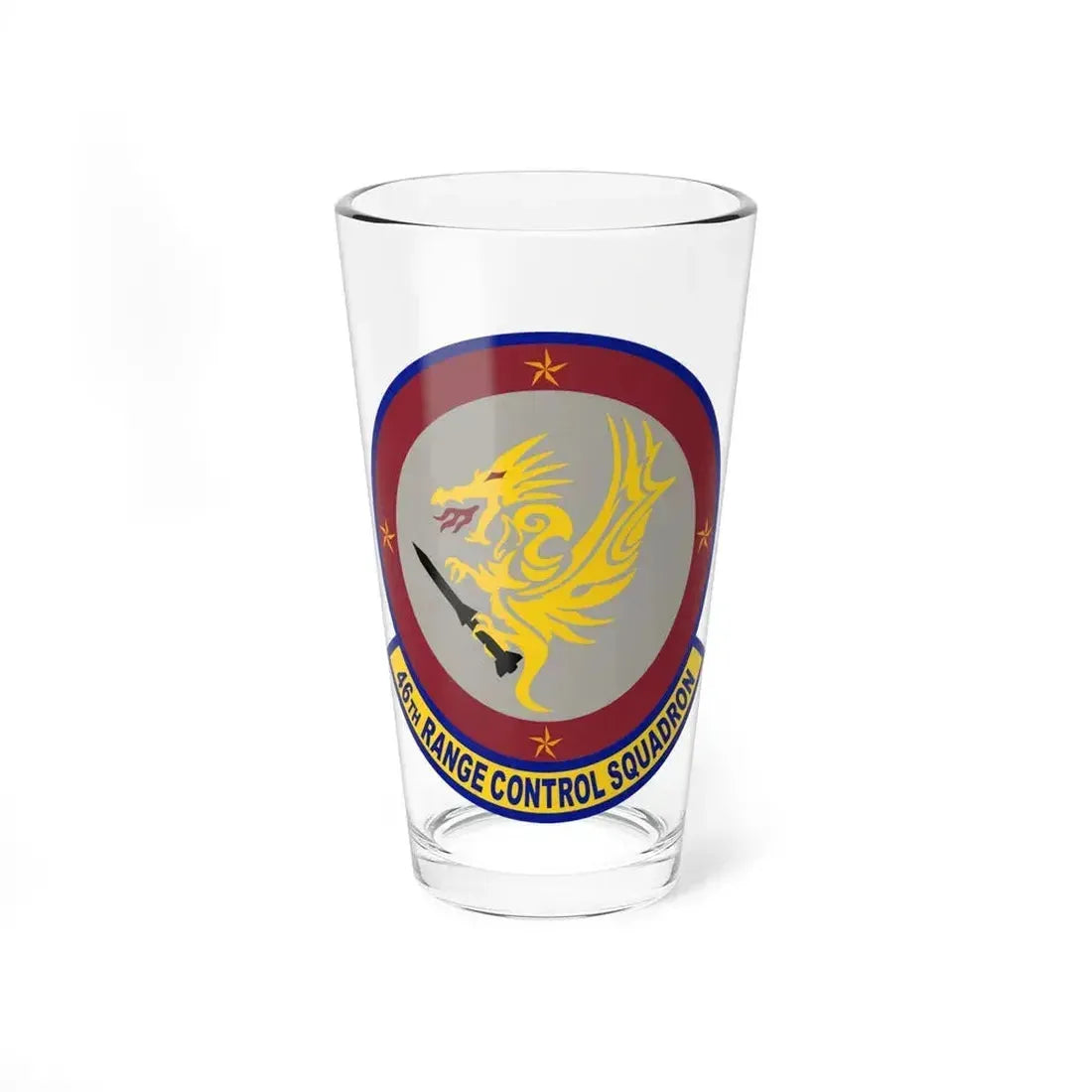 46 Range Control Squadron AFMC (U.S. Air Force) Pint Glass 16oz 16oz - Go Mug Yourself