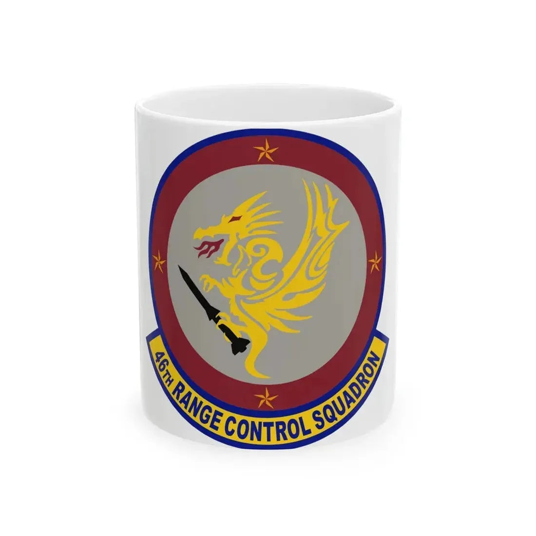 46 Range Control Squadron AFMC (U.S. Air Force) White Coffee Mug 11oz - Go Mug Yourself