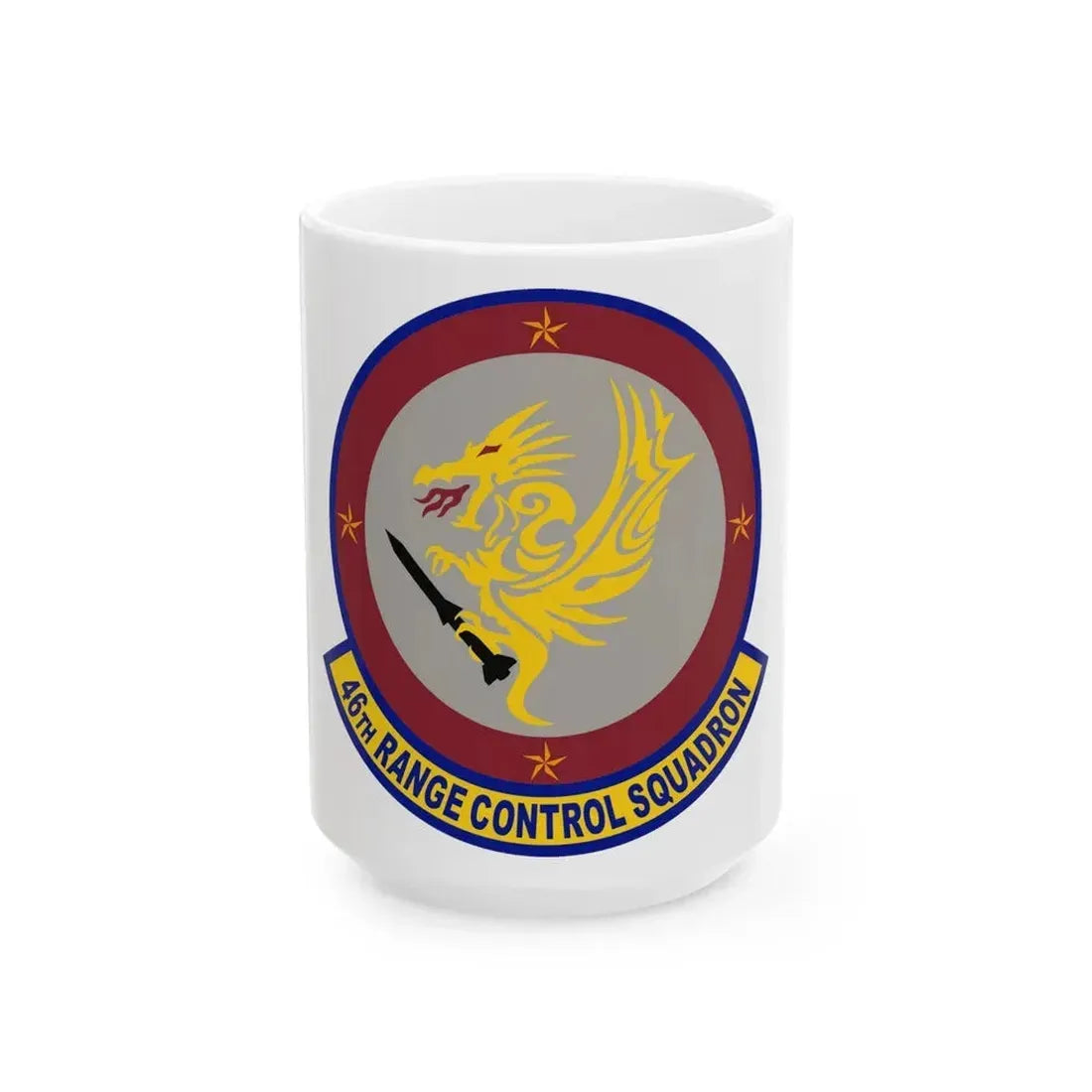 46 Range Control Squadron AFMC (U.S. Air Force) White Coffee Mug 15oz - Go Mug Yourself