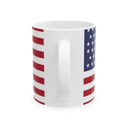 46 Star US Flag (United States) White Coffee Mug - Go Mug Yourself