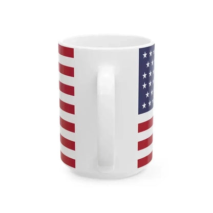 46 Star US Flag (United States) White Coffee Mug - Go Mug Yourself