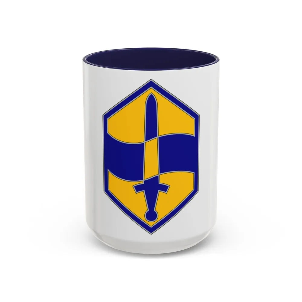 460 Chemical Brigade (U.S. Army) Accent Coffee Mug-15oz-Navy-Go Mug Yourself