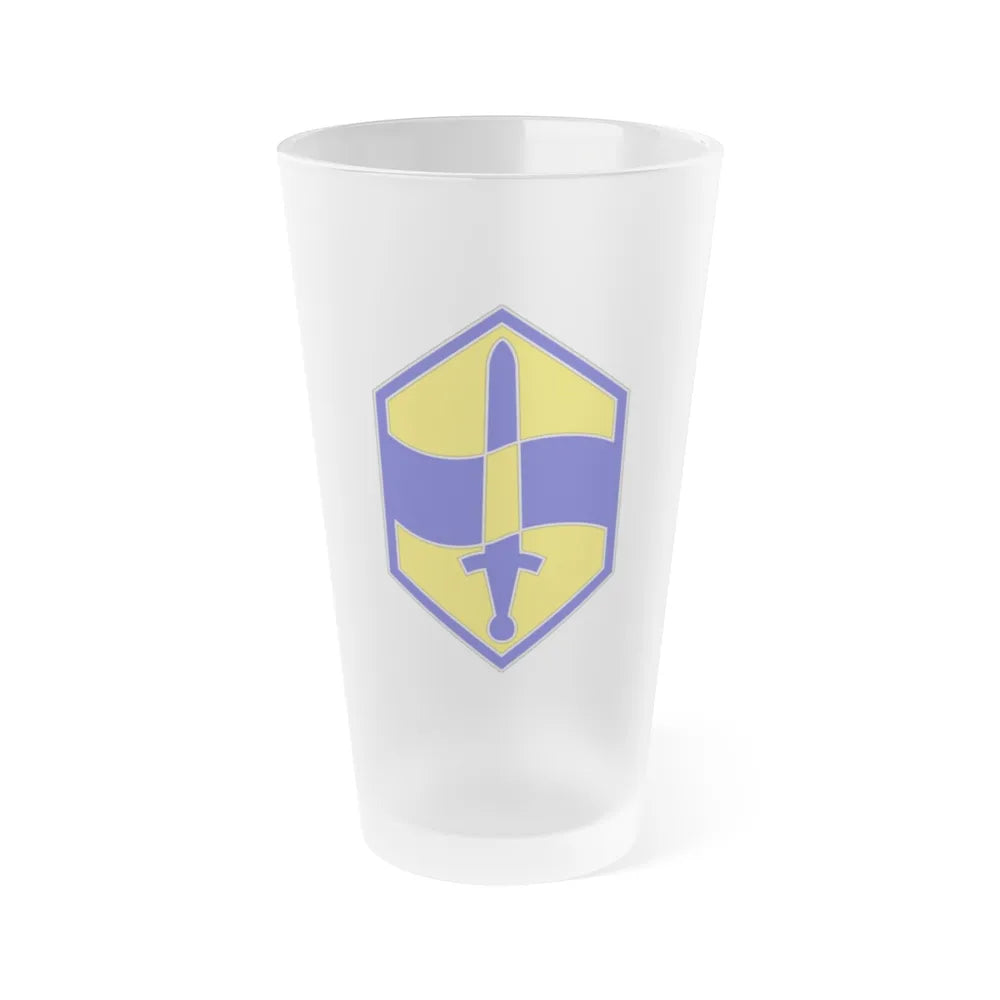 460 Chemical Brigade (U.S. Army) Frosted Pint Glass 16oz-Go Mug Yourself