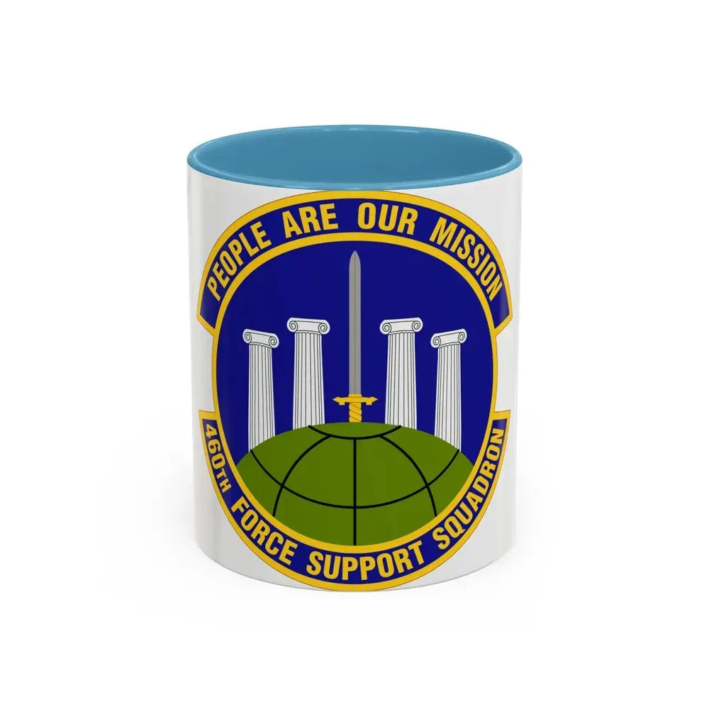460 Force Support Squadron AFSPC (U.S. Air Force) Accent Coffee Mug 11oz Light Blue - Go Mug Yourself