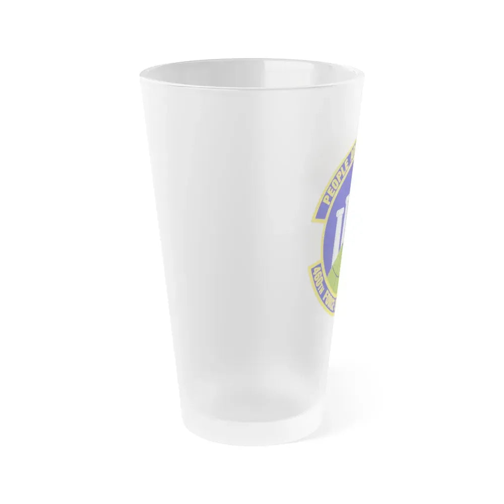 460 Force Support Squadron AFSPC (U.S. Air Force) Frosted Pint Glass 16oz - Go Mug Yourself