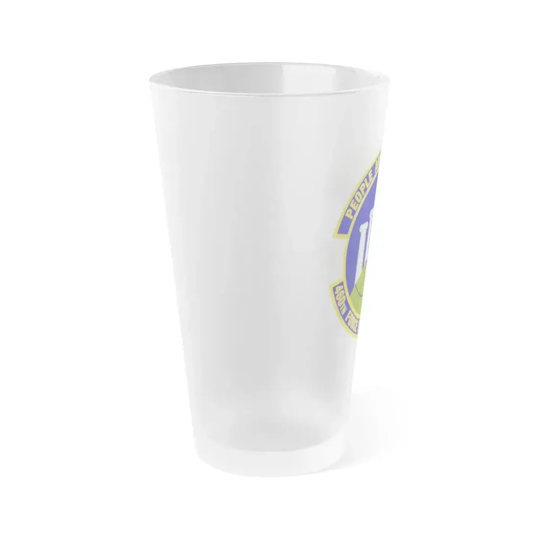 460 Force Support Squadron AFSPC (U.S. Air Force) Frosted Pint Glass 16oz - Go Mug Yourself