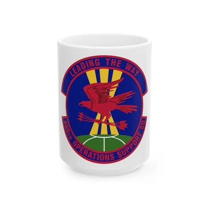 460 Operations Support Squadron USSF (U.S. Air Force) White Coffee Mug-15oz-Go Mug Yourself