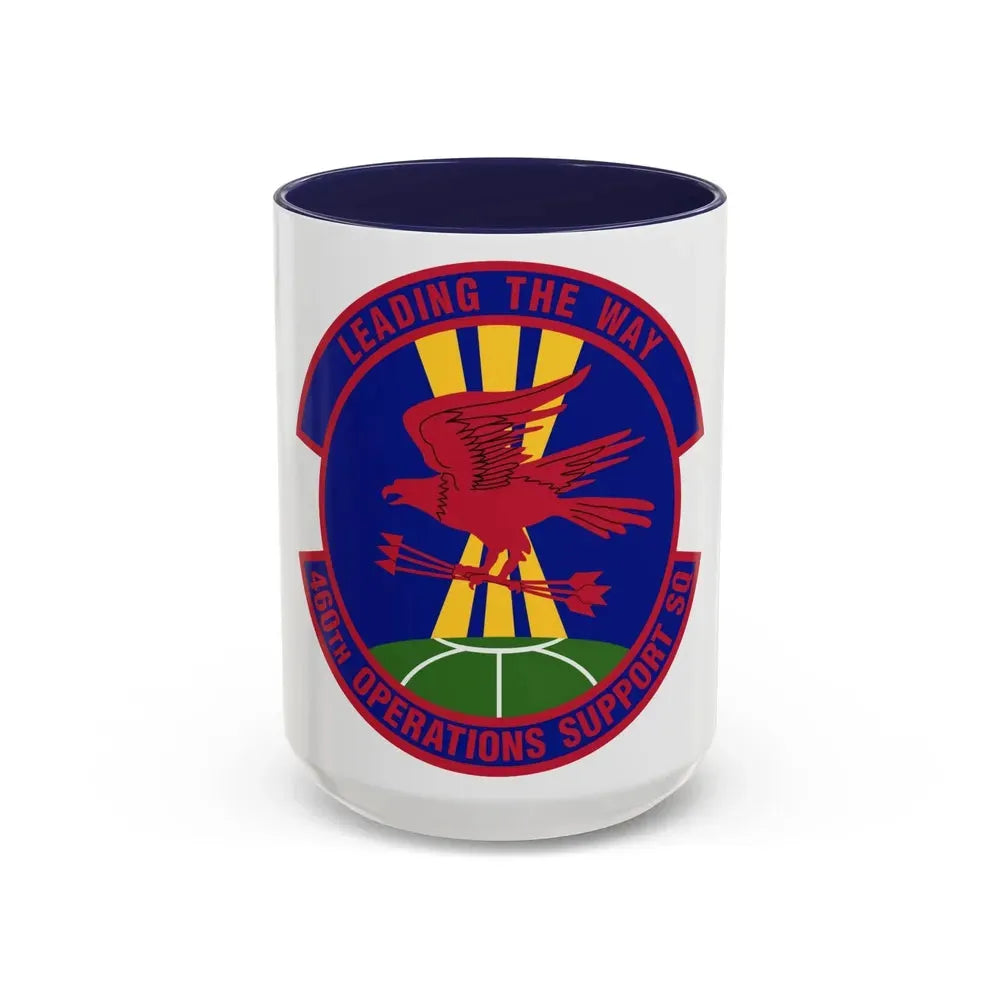 460 Operations Support Squadron USSF (U.S. Air Force) Accent Coffee Mug 15oz Navy - Go Mug Yourself