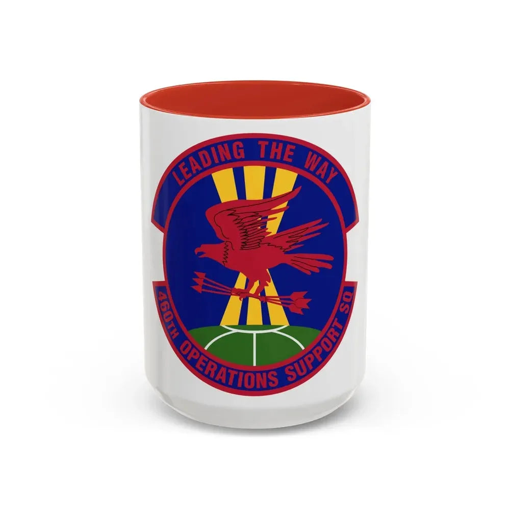 460 Operations Support Squadron USSF (U.S. Air Force) Accent Coffee Mug 15oz Red - Go Mug Yourself