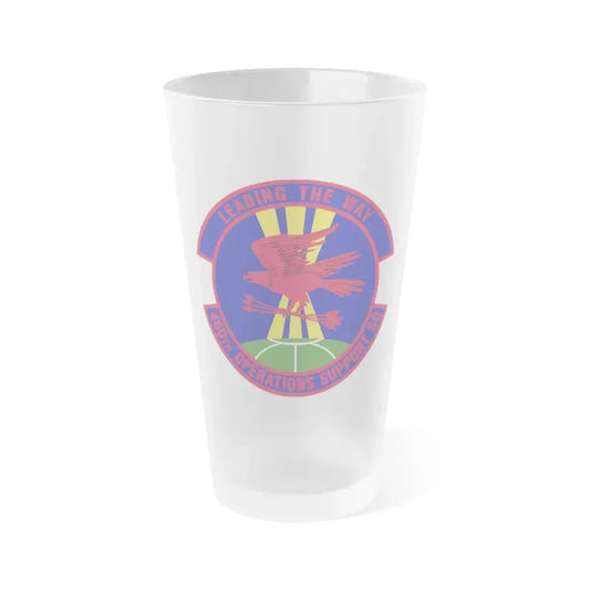 460 Operations Support Squadron USSF (U.S. Air Force) Frosted Pint Glass 16oz 16oz Frosted - Go Mug Yourself
