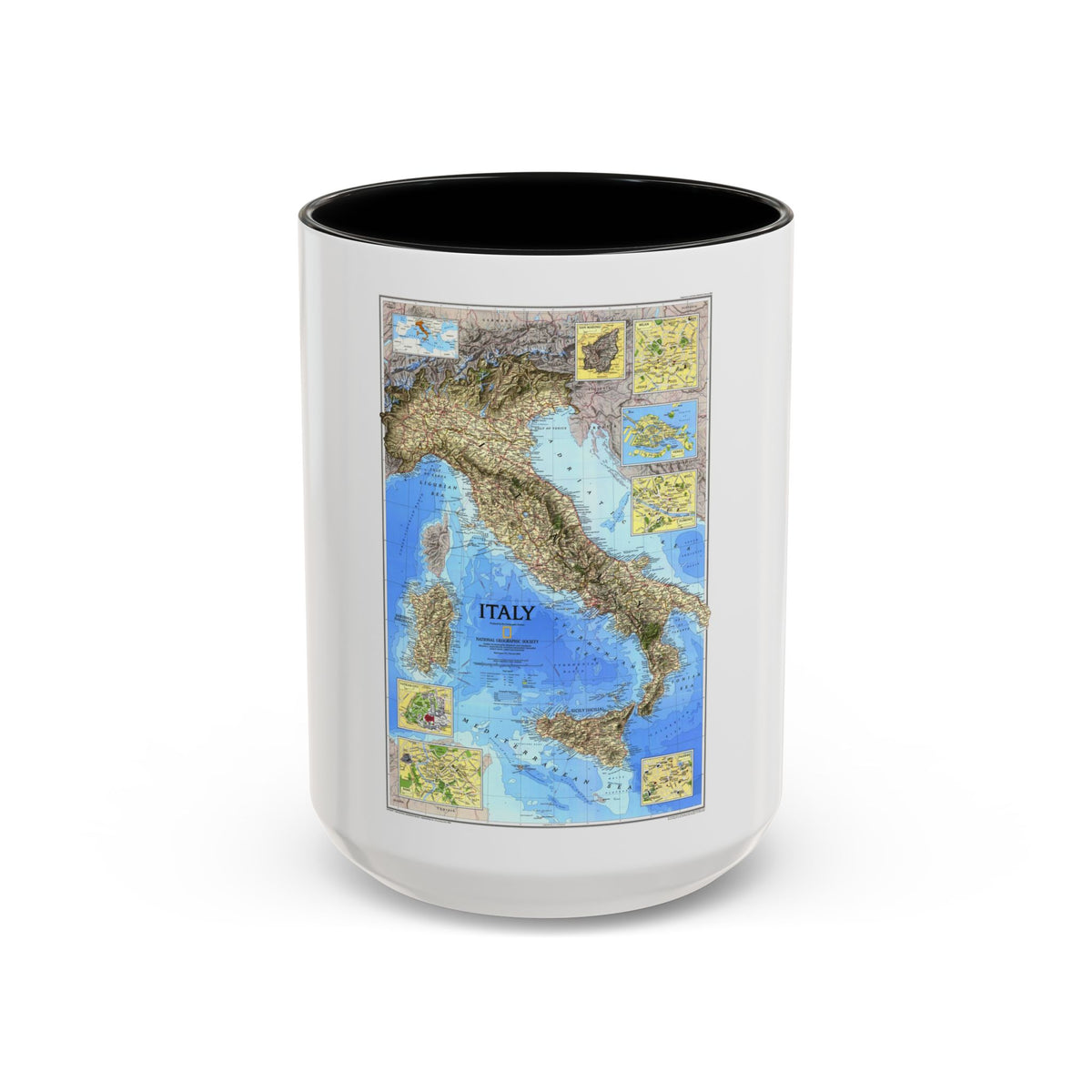 Italy (1995) (Map) Accent Coffee Mug