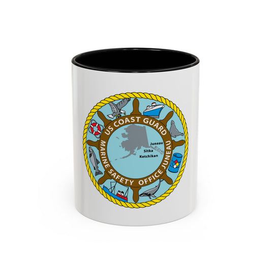 USCG Marine Safety Office Juneau (U.S. Coast Guard) Accent Coffee Mug
