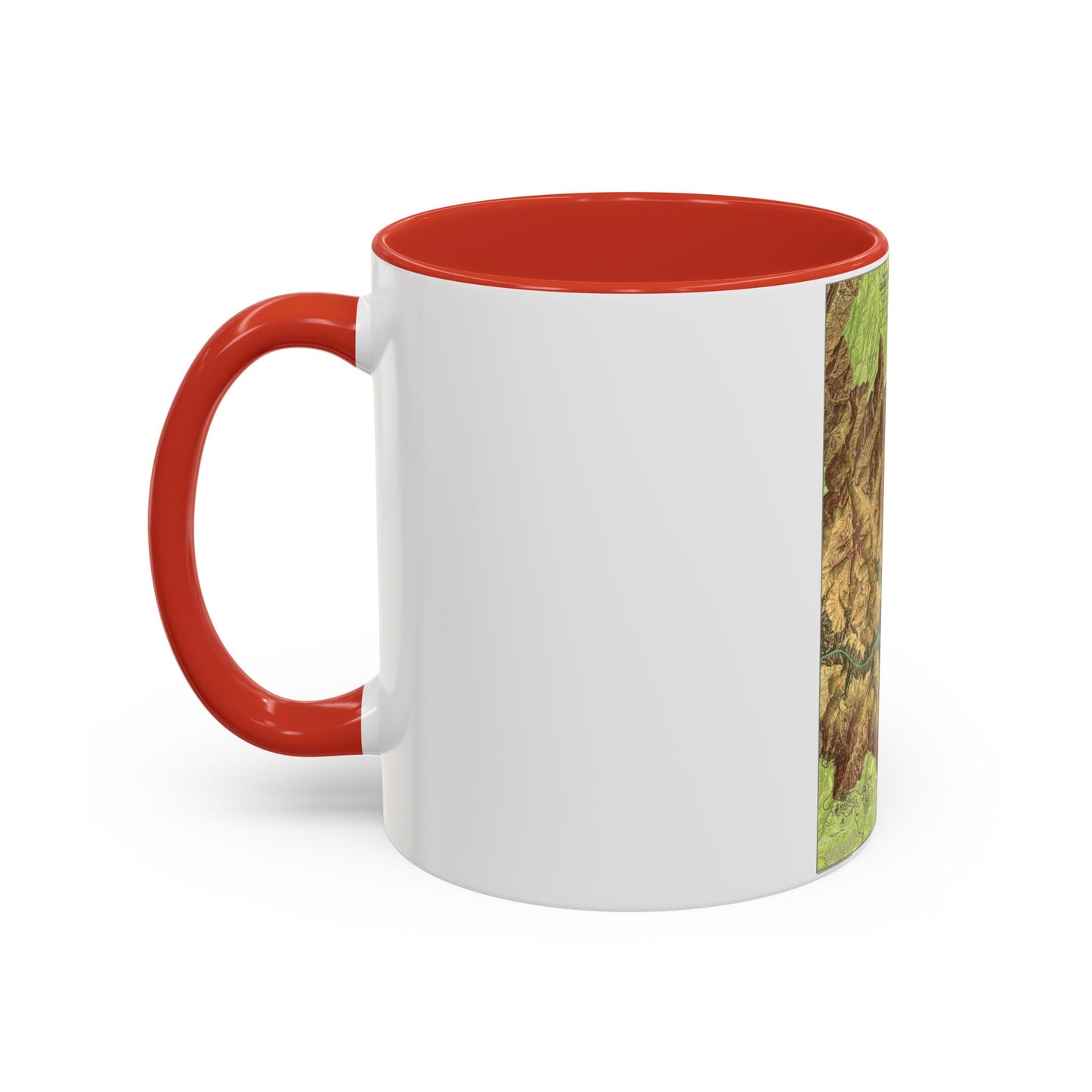 USA - Grand Canyon National Park, Arizona (1978) (Map) Accent Coffee Mug