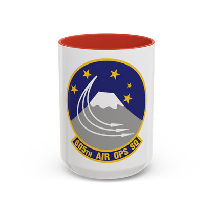605th Air Operations Squadron (U.S. Air Force) Accent Coffee Mug