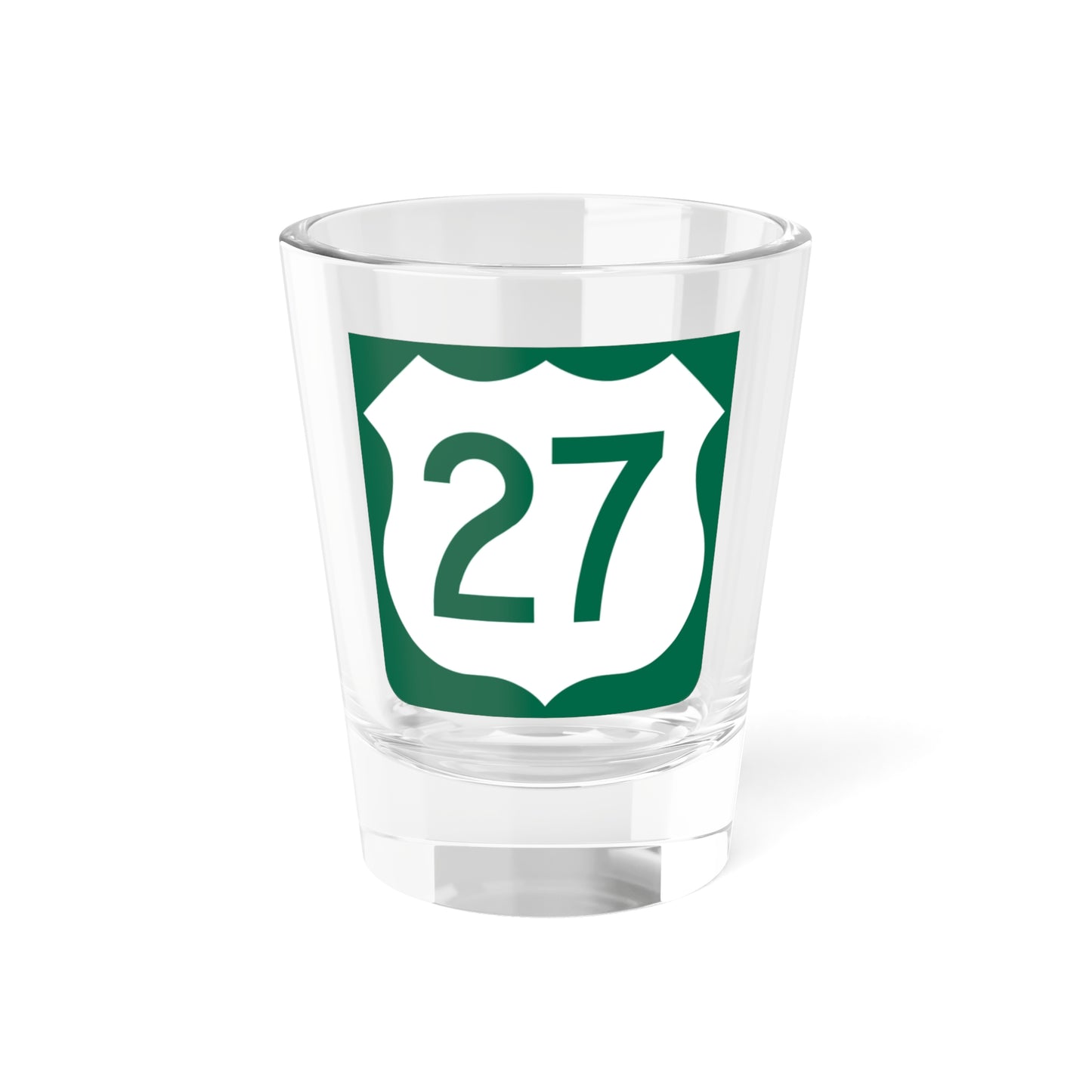 US 27 FL reversed (Florida) (Road Sign) Shot Glass 1.5oz