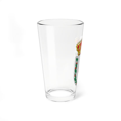 Escudo de Aldeaquemada (Spain) (Coat of Arms) Pint Glass 16oz